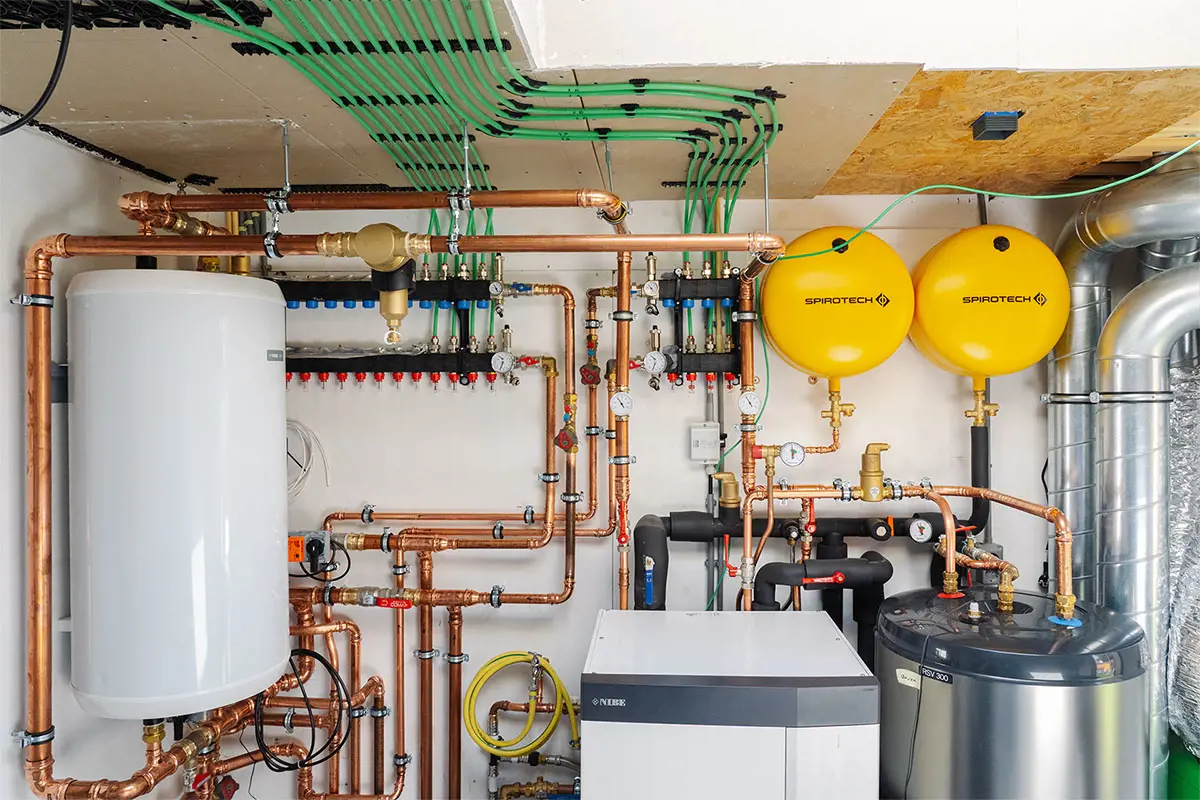 Heatpump installation with Spirotech products in Nuenen (NL)