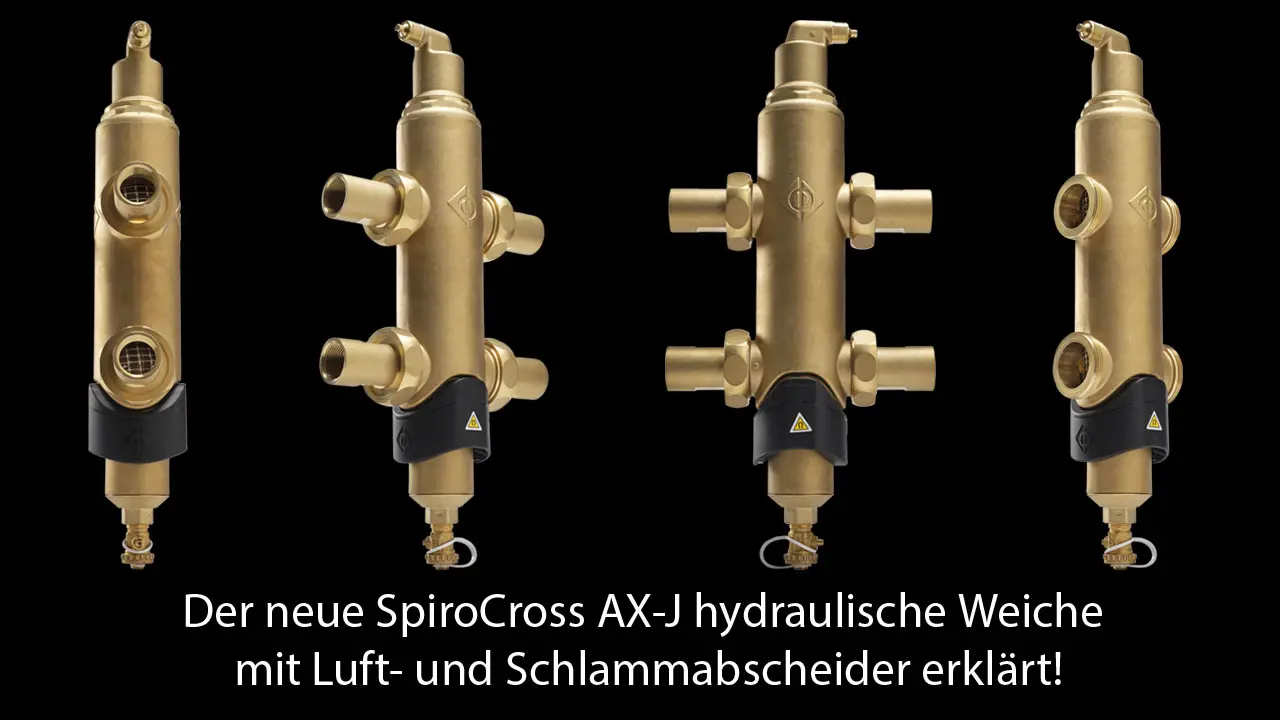 Der neue SpiroCross AX-J hydraulische Weiche mit Luft- und Schlammabscheider erklärt!